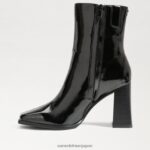 jp Sam Edelman 女性 イヴェット アンクルブーティ ブラックパテント 4NFV0P805 履物 - Image 4