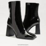 jp Sam Edelman 女性 イヴェット アンクルブーティ ブラックパテント 4NFV0P805 履物 - Image 7