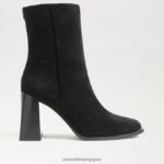 jp Sam Edelman 女性 イヴェット アンクルブーティ 黒いスエード 4NFV0P807 履物 - Image 2