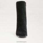 jp Sam Edelman 女性 イヴェット アンクルブーティ 黒いスエード 4NFV0P807 履物 - Image 3