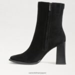 jp Sam Edelman 女性 イヴェット アンクルブーティ 黒いスエード 4NFV0P807 履物 - Image 4