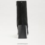 jp Sam Edelman 女性 イヴェット アンクルブーティ 黒いスエード 4NFV0P807 履物 - Image 5