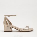 jp Sam Edelman 女性 ウィルソンキトゥンヒール 金箔 4NFV0P469 履物 - Image 2
