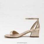 jp Sam Edelman 女性 ウィルソンキトゥンヒール 金箔 4NFV0P469 履物 - Image 4