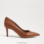 jp Sam Edelman 女性 ウィーン キトゥン ヒール ポンプ サドルレザー 4NFV0P942 履物 - Image 2