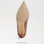jp Sam Edelman 女性 ウィーン キトゥン ヒール ポンプ サドルレザー 4NFV0P942 履物 - Image 6