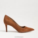jp Sam Edelman 女性 ウィーン キトゥン ヒール ポンプ フロンティアブラウンスエード 4NFV0P210 履物 - Image 2
