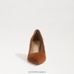 jp Sam Edelman 女性 ウィーン キトゥン ヒール ポンプ フロンティアブラウンスエード 4NFV0P210 履物 - Image 3