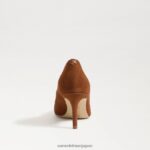 jp Sam Edelman 女性 ウィーン キトゥン ヒール ポンプ フロンティアブラウンスエード 4NFV0P210 履物 - Image 5