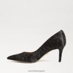 jp Sam Edelman 女性 ウィーン キトゥン ヒール ポンプ ブラウンマルチレザー 4NFV0P207 履物 - Image 4