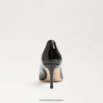 jp Sam Edelman 女性 ウィーン キトゥン ヒール ポンプ ブラックパテント 4NFV0P213 履物 - Image 5