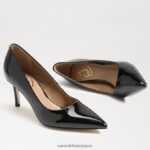 jp Sam Edelman 女性 ウィーン キトゥン ヒール ポンプ ブラックパテント 4NFV0P213 履物 - Image 7