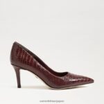 jp Sam Edelman 女性 ウィーン キトゥン ヒール ポンプ ルバーブワニ 4NFV0P212 履物 - Image 2