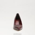 jp Sam Edelman 女性 ウィーン キトゥン ヒール ポンプ ルバーブワニ 4NFV0P212 履物 - Image 3