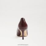 jp Sam Edelman 女性 ウィーン キトゥン ヒール ポンプ ルバーブワニ 4NFV0P212 履物 - Image 5