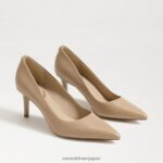 jp Sam Edelman 女性 ウィーン キトゥン ヒール ポンプ 柔らかいベージュの革 4NFV0P208 履物