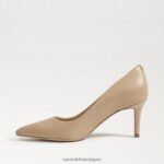 jp Sam Edelman 女性 ウィーン キトゥン ヒール ポンプ 柔らかいベージュの革 4NFV0P208 履物 - Image 4