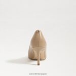 jp Sam Edelman 女性 ウィーン キトゥン ヒール ポンプ 柔らかいベージュの革 4NFV0P208 履物 - Image 5