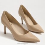 jp Sam Edelman 女性 ウィーン キトゥン ヒール ポンプ 柔らかいベージュの革 4NFV0P208 履物 - Image 7