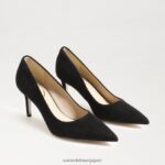 jp Sam Edelman 女性 ウィーン キトゥン ヒール ポンプ 黒いスエード 4NFV0P206 履物