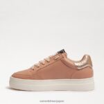 jp Sam Edelman 女性 ウェススニーカー シーサイドベージュ 4NFV0P456 履物 - Image 4