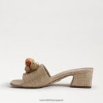 jp Sam Edelman 女性 ウェストン スライド 卵殻 4NFV0P628 履物 - Image 4