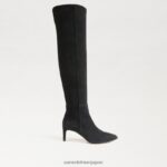 jp Sam Edelman 女性 ウルスラ トール ブーツ 黒いスエード 4NFV0P744 履物 - Image 2