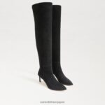 jp Sam Edelman 女性 ウルスラ トール ブーツ 黒いスエード 4NFV0P744 履物