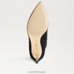 jp Sam Edelman 女性 ウルスラ トール ブーツ 黒いスエード 4NFV0P744 履物 - Image 6