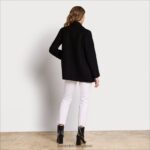 jp Sam Edelman 女性 ウールピーコートジャケット 黒 4NFV0P1158 衣服 - Image 3