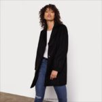 jp Sam Edelman 女性 ウールブレンドコート 黒 4NFV0P1167 衣服