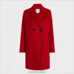 jp Sam Edelman 女性 ウールブレンドピーコート 赤 4NFV0P1239 衣服 - Image 5