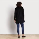 jp Sam Edelman 女性 ウールミリタリーコート 黒 4NFV0P1284 衣服 - Image 4