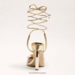 jp Sam Edelman 女性 エイドリアンストラップスティレット アンバーゴールド 4NFV0P268 履物 - Image 5