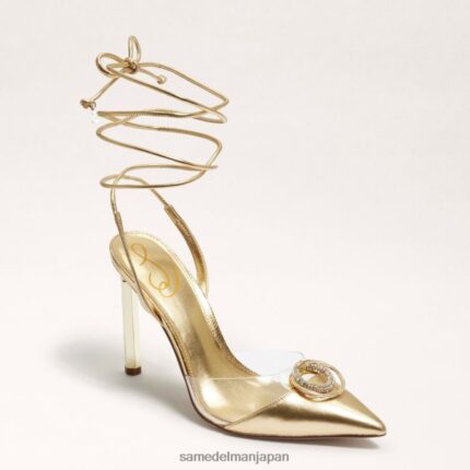 jp Sam Edelman 女性 エイドリアンストラップスティレット アンバーゴールド 4NFV0P268 履物