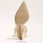 jp Sam Edelman 女性 エイドリアンストラップスティレット アンバーゴールド 4NFV0P268 履物 - Image 6