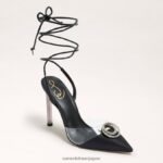 jp Sam Edelman 女性 エイドリアンストラップスティレット 黒いスエード 4NFV0P269 履物