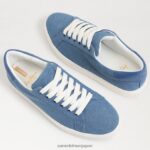 jp Sam Edelman 女性 エチル レースアップ スニーカー ウォッシュドインディゴ 4NFV0P343 履物 - Image 7