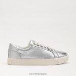 jp Sam Edelman 女性 エチル レースアップ スニーカー ソフトシルバー 4NFV0P344 履物 - Image 2
