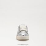 jp Sam Edelman 女性 エチル レースアップ スニーカー ソフトシルバー 4NFV0P344 履物 - Image 3