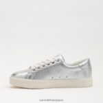 jp Sam Edelman 女性 エチル レースアップ スニーカー ソフトシルバー 4NFV0P344 履物 - Image 4