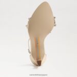 jp Sam Edelman 女性 エブリンのストラップ付きヒール 金箔 4NFV0P610 履物 - Image 6