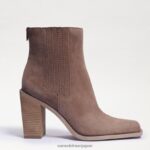 jp Sam Edelman 女性 エマリアブーツ 深いトープスエード 4NFV0P858 履物 - Image 2