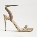 jp Sam Edelman 女性 オフィーリア アンクルストラップ ヒール 金鉱 4NFV0P538 履物 - Image 2