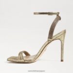 jp Sam Edelman 女性 オフィーリア アンクルストラップ ヒール 金鉱 4NFV0P538 履物 - Image 4