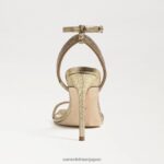 jp Sam Edelman 女性 オフィーリア アンクルストラップ ヒール 金鉱 4NFV0P538 履物 - Image 5
