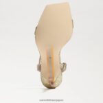 jp Sam Edelman 女性 オフィーリア アンクルストラップ ヒール 金鉱 4NFV0P538 履物 - Image 6