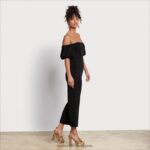 jp Sam Edelman 女性 オフショルダージャンプスーツ 黒 4NFV0P1074 衣服 - Image 2