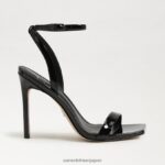jp Sam Edelman 女性 オーキッドストラップヒール ブラックパテント 4NFV0P800 履物 - Image 2