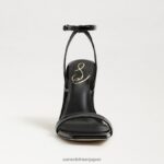 jp Sam Edelman 女性 オーキッドストラップヒール ブラックパテント 4NFV0P800 履物 - Image 3